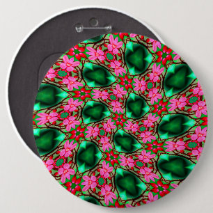 Badge Rond 15,2 Cm Motif Rose du désert