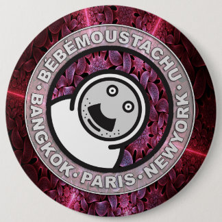 Badge Rond 15,2 Cm moustatchu de le bébé - bouton - 002