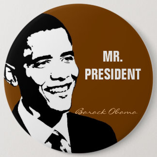 BADGE ROND 15,2 CM MR.PRESIDENT
