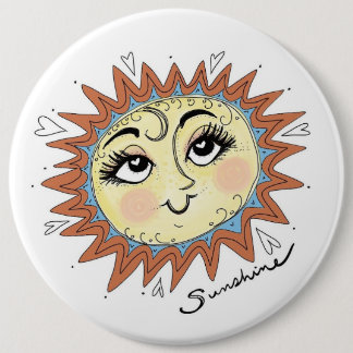 Badge Rond 15,2 Cm My Sunshine Fun Illustration