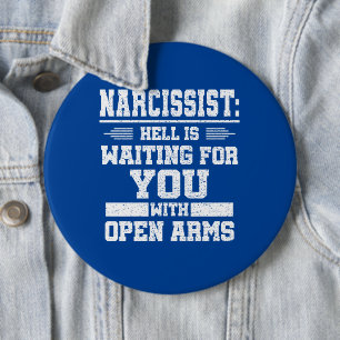 Badge Rond 15,2 Cm Narcissist