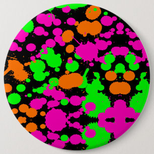 Badge Rond 15,2 Cm Neoncore Paint Splatter