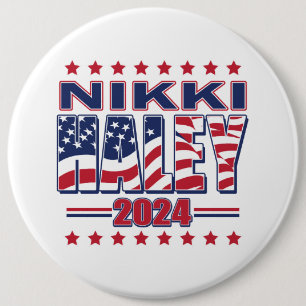 Badge Rond 15,2 Cm Nikki Haley 2024