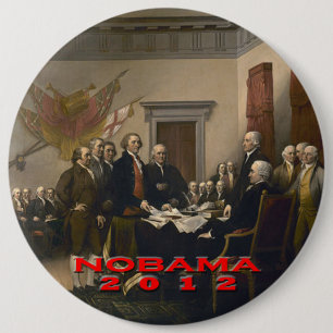 Badge Rond 15,2 Cm Nobama 2012