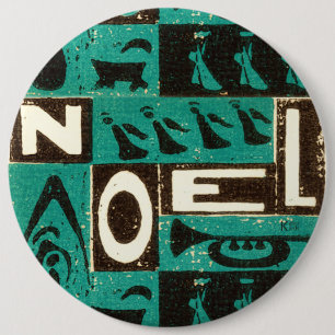 Badge Rond 15,2 Cm Noel Green