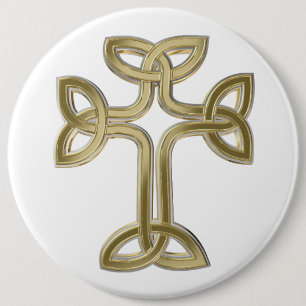 Badge Rond 15,2 Cm noeud de croix celtique