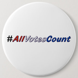 Badge Rond 15,2 Cm Nombre de votes, Appuyer sur les boutons