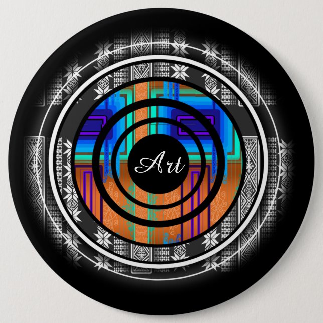 Badge Rond 15,2 Cm Nordic Future monogram (Devant)