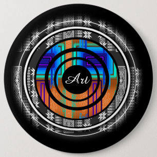 Badge Rond 15,2 Cm Nordic Future monogram