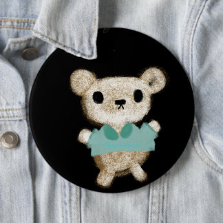 Badge Rond 15,2 Cm Nounours en peluche jouet adorable nouveau bébé C'