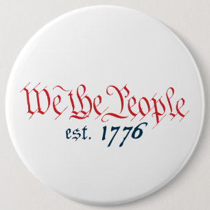 Badge Rond 15,2 Cm Nous l'est de personnes. 1776