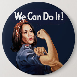 Badge Rond 15,2 Cm Nous pouvons le faire - Kamala 2024 BUTTON