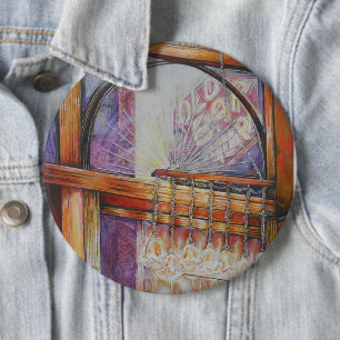 Badge Rond 15,2 Cm Nous sommes tous des papillons de nuit volant auto