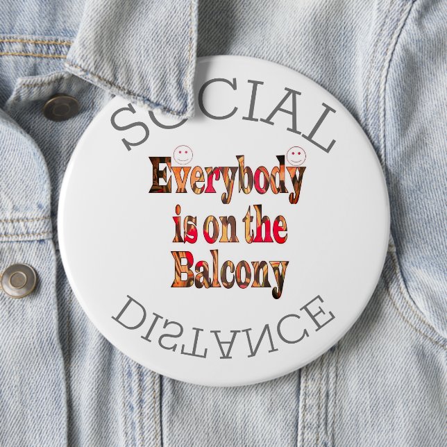 Badge Rond 15,2 Cm Nous survivrons à COVID-19 : Un message de résilie (En situation)