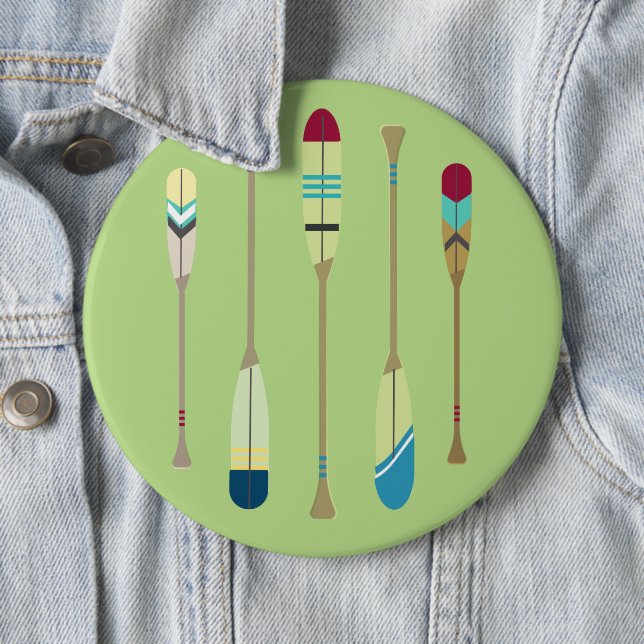 Badge Rond 15,2 Cm Oars vintages (En situation)