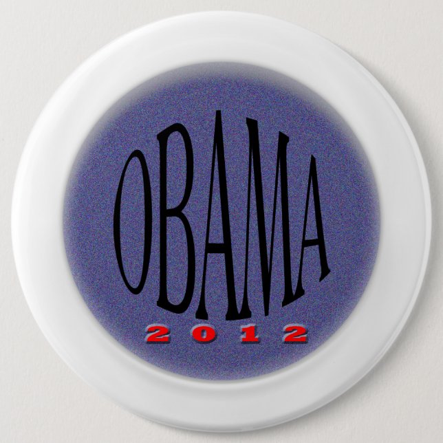 Badge Rond 15,2 Cm Obama (Devant)