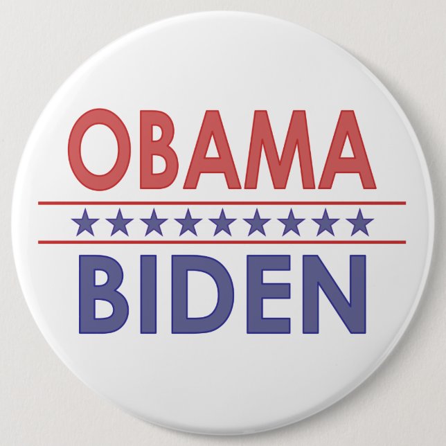Badge Rond 15,2 Cm Obama-Biden (Devant)