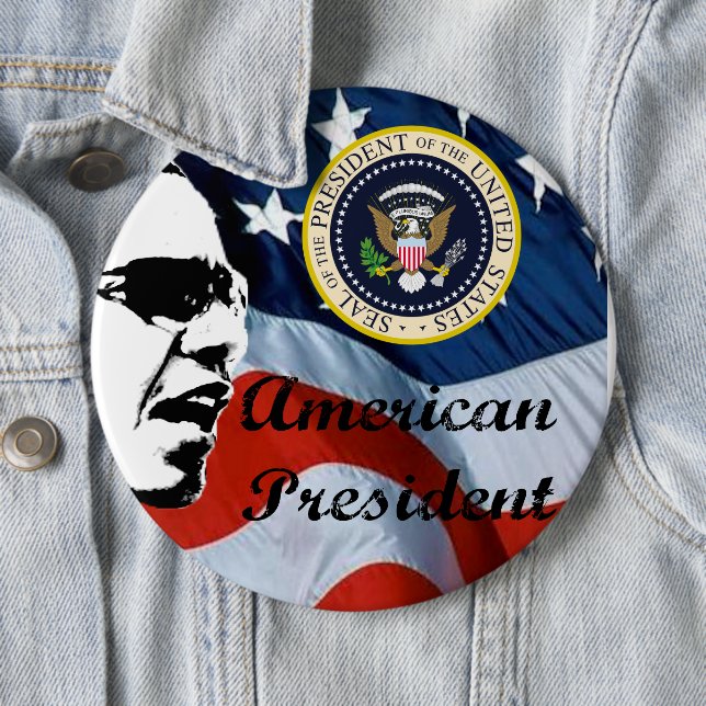 Badge Rond 15,2 Cm Obama Dons 2 (En situation)