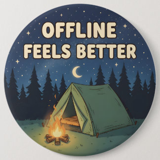 Badge Rond 15,2 Cm Offline Feels Better