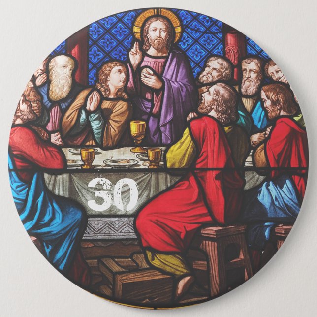 Badge Rond 15,2 Cm Ordination du prêtre Anniversaire édition années (Devant)