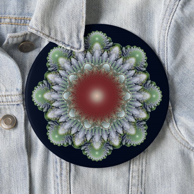 Badge Rond 15,2 Cm ornement de Noël (En situation)