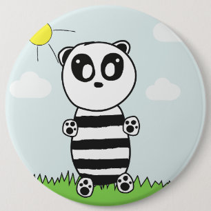 Badge Rond 15,2 Cm Panda Kids