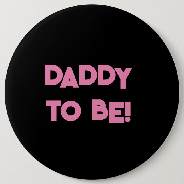 Badge Rond 15,2 Cm Papa sera (Devant)