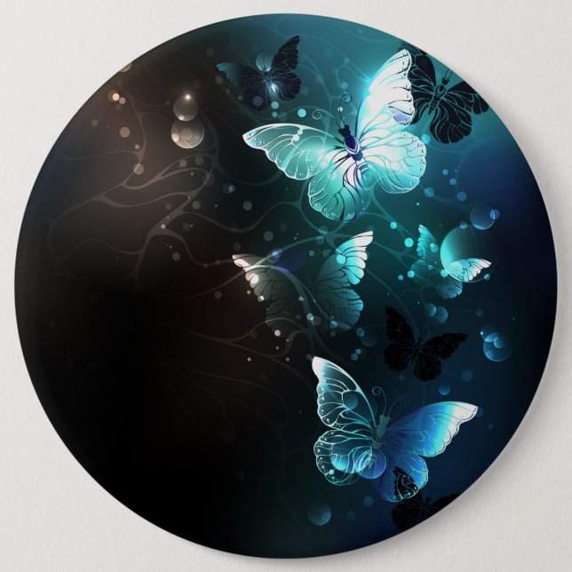 Badge Rond 15,2 Cm Papillons de nuit (Devant)