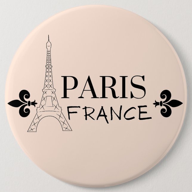 BADGE ROND 15,2 CM PARIS FRANCE (Devant)