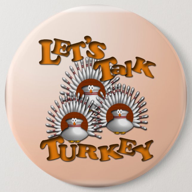 Badge Rond 15,2 Cm Parlons la Turquie (Devant)