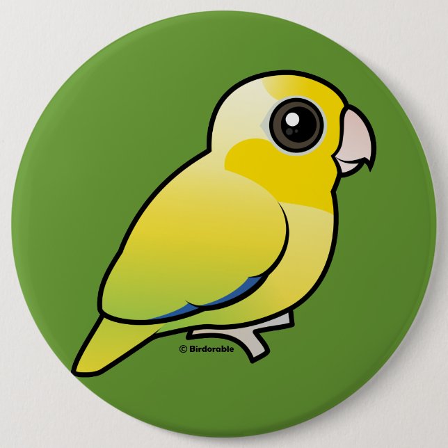 Badge Rond 15,2 Cm Parrotlet Pacifique jaune (Devant)