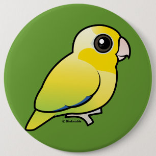 Badge Rond 15,2 Cm Parrotlet Pacifique jaune