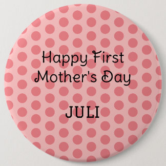 Badge Rond 15,2 Cm pastel pois moderne simple heureux jour de mère