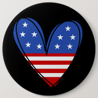 Patriotique USA Love Heart