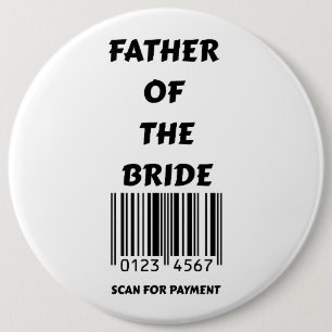 Badge Rond 15,2 Cm Père de la mariée