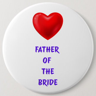 Badge Rond 15,2 Cm Père de la mariée