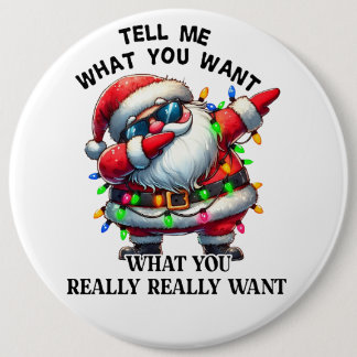 Badge Rond 15,2 Cm Père Noël