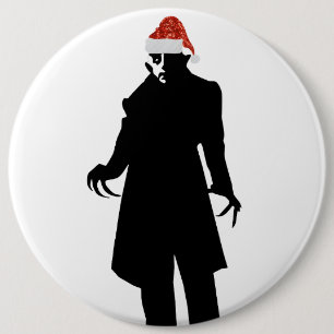 Badge Rond 15,2 Cm père Noël nosferatu