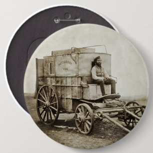 Badge Rond 15,2 Cm Photographie Wagon de Roger Fenton Photo Réalisme