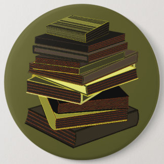 Badge Rond 15,2 Cm Pile de livres - vert