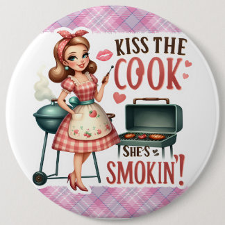 Badge Rond 15,2 Cm Pinup Lady Vintage Pinback Pins Drôle, Humoristiqu