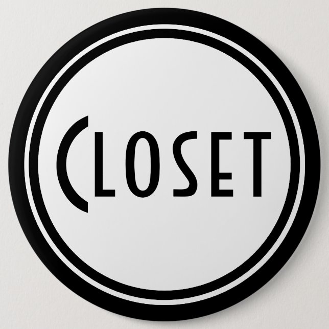 Badge Rond 15,2 Cm Plaque de porte Art Déco (Devant)