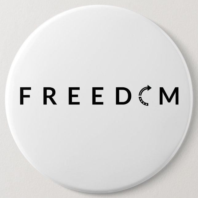 Badge Rond 15,2 Cm Point de tournant de la liberté (Devant)