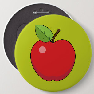 Badge Rond 15,2 Cm Pomme rouge