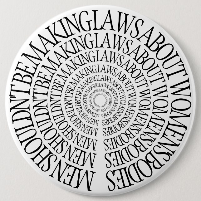 Badge Rond 15,2 Cm Pro choix - Pin féministe (Devant)