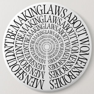 Badge Rond 15,2 Cm Pro choix - Pin féministe