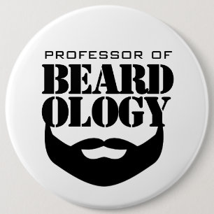 Badge Rond 15,2 Cm Professeur amusant de Beardologie