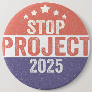Badge Rond 15,2 Cm Projet 2025 Trump American Patroitic USA Election