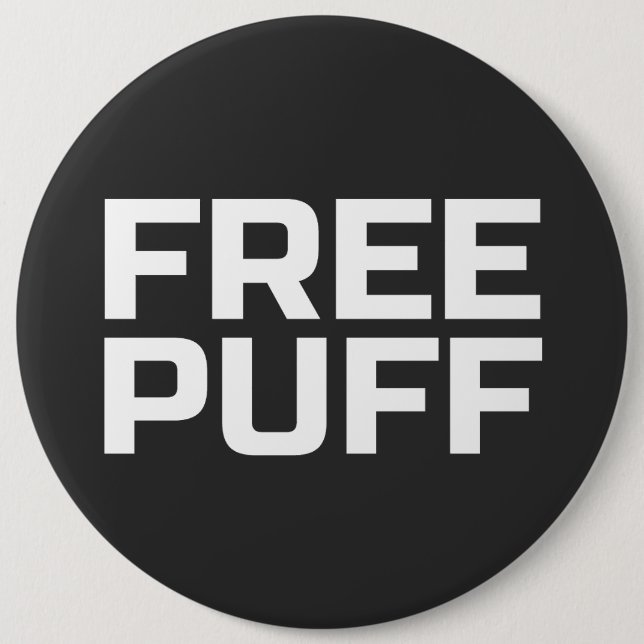 Badge Rond 15,2 Cm Puff gratuit (Devant)