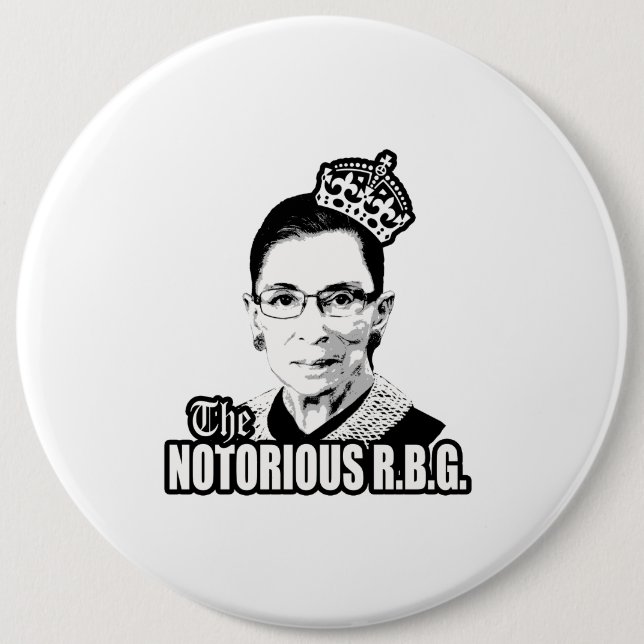 Badge Rond 15,2 Cm R.B.G. notoire (Devant)